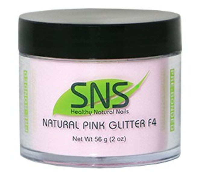 SNS Nails Pink Glitter F4 56g (2oz) | Dipping Powder System
