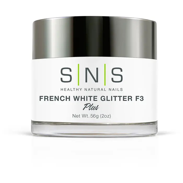 SNS Nails French Glitter F3 56g (2oz) | Dipping Powder System